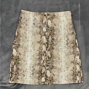 dynamite snakeskin skirt